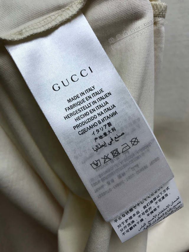 Gucci男T恤 2020新款短袖衣 最高品質 古馳T恤 男女同款  tzy2589